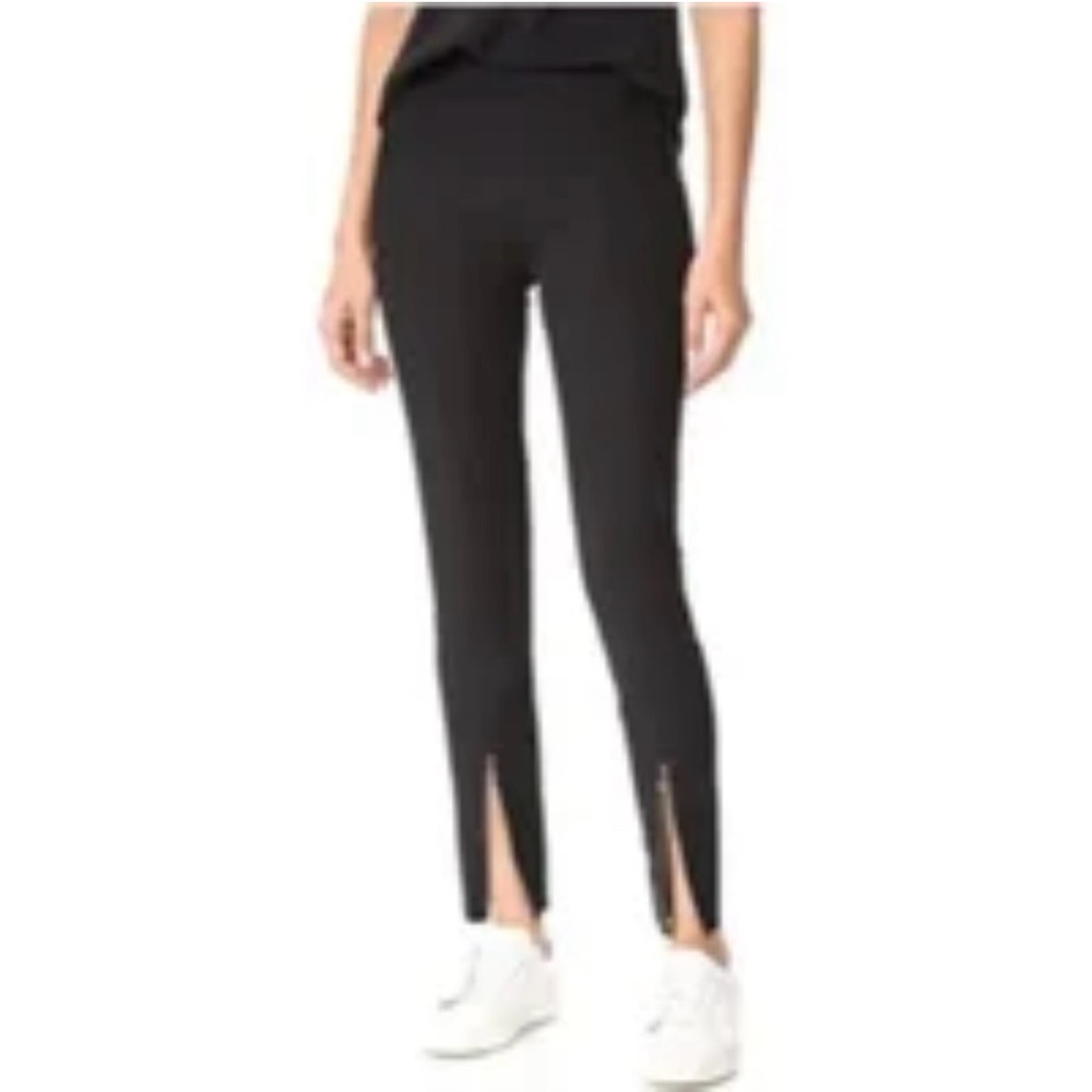 Elizabeth and James Super Skinny Ponte Pants Zip Ankle